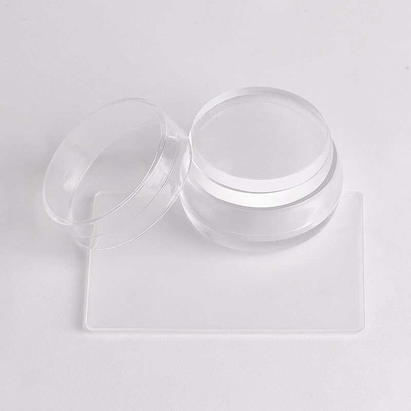 Dual-ended Silikon Nail art Stamper Mit Schaber 17 Stile Opt Gelee Stanzen Set Für Transfer Stempel Platten Bild nagel Werkzeuge: NO.10