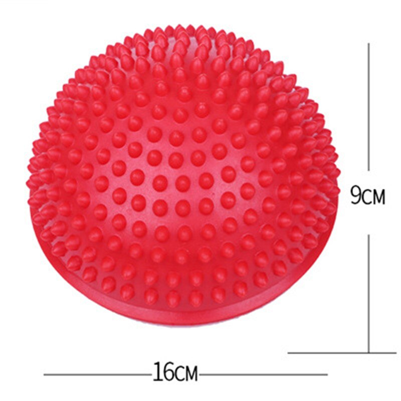 ! Equipo de entrenamiento de pelota para masajes en los pies, pelota de equilibrio, Media pelota para Yoga, entrenamiento de habilidades de equilibrio de PVC de 16cm, 2 uds.
