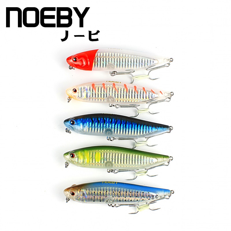 NOEBY 1 pièces Leurre De Pêche 115mm/25g D'eau Crayon Leurre Dur Peche Souple Gros Dur Bionic Appâts Leurres VMC Crochets Aigus