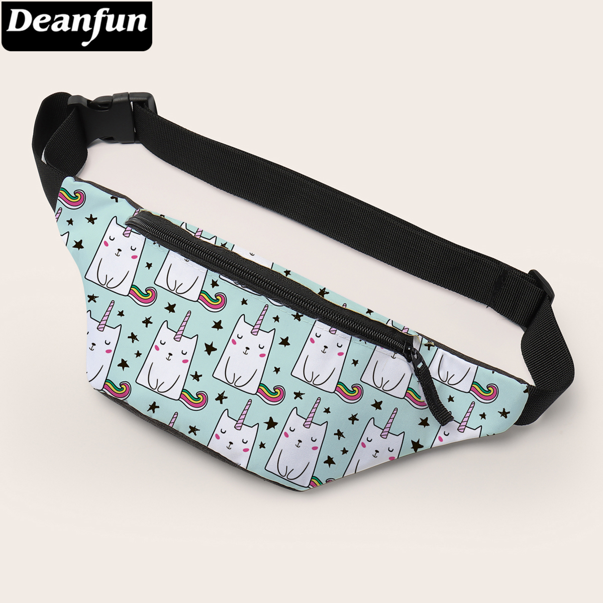 Deanfun 3D impression mignon licorne taille sacs étoile Fanny Pack femmes ceinture sac voyage 18013