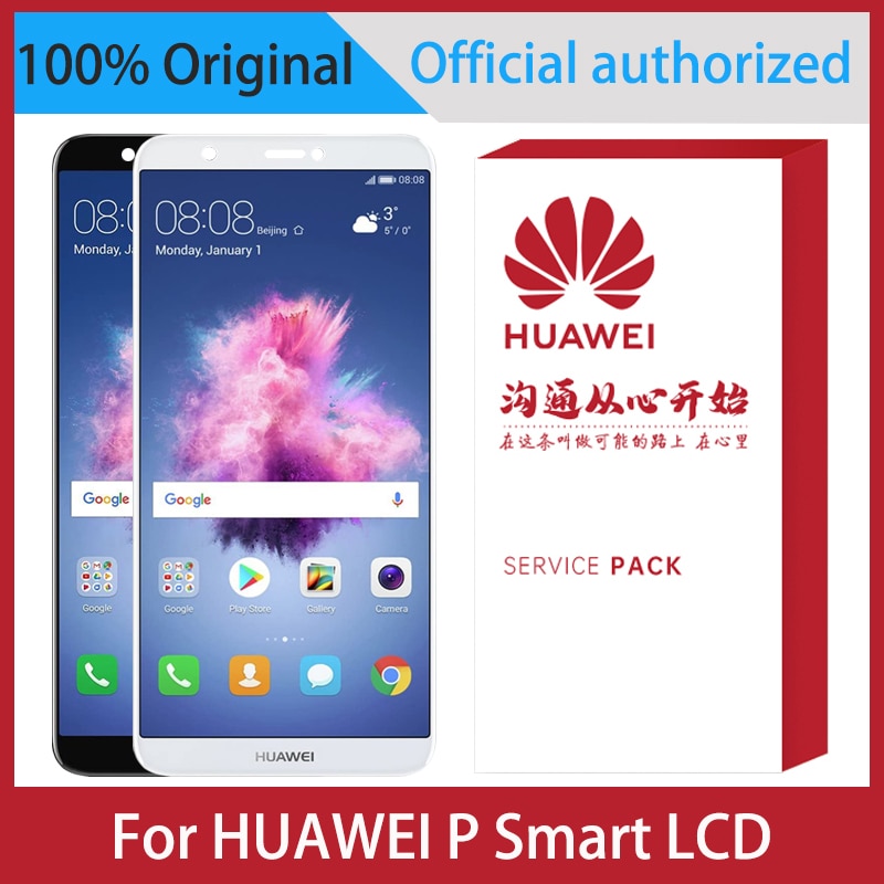 LCD originale da 5.65 ''con cornice per Display touchscreen Huawei P Smart P Smart FIG LX1 LX3 parti di ricambio per riparazione LCD