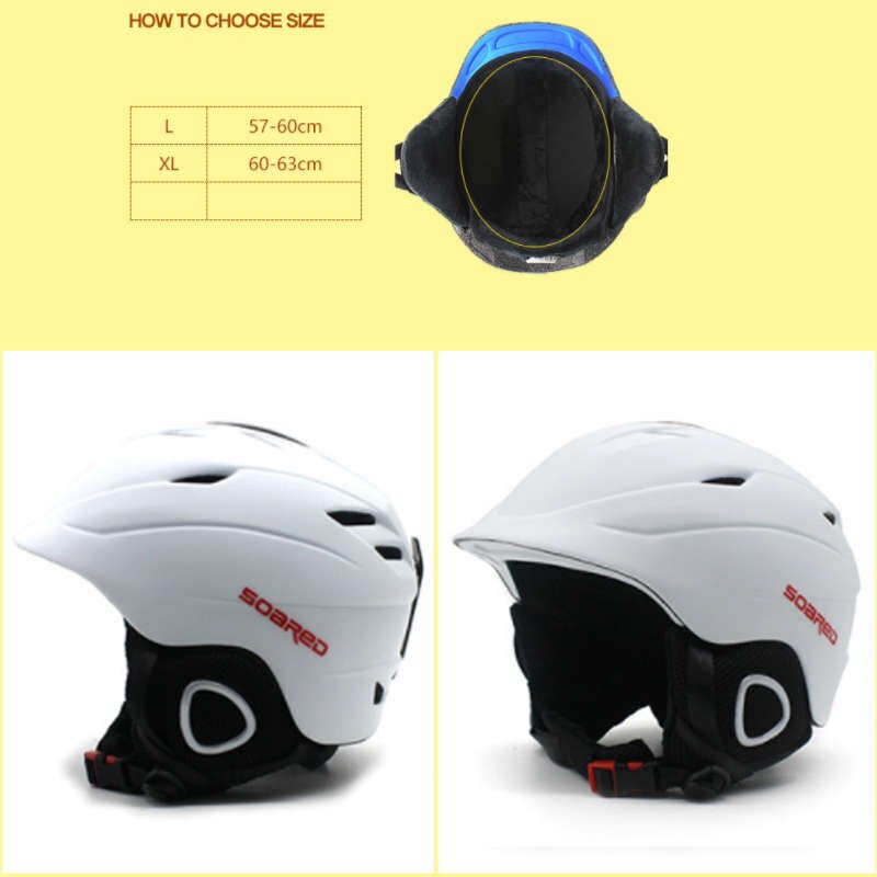 Adult Ski Helmet Unisex Winter Sports Helmets Breathable Skating Safety Protective Gear for Skateboard Roller Snowboard
