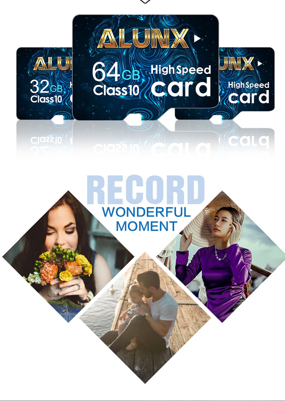 Micro SD Card 128GB - 16GB 32GB 64GB 128GB TF Card for Phone, Camera, Tablet, Notebook