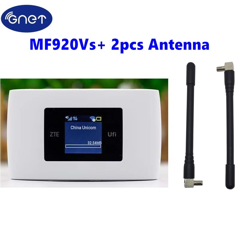 ZTE MF920VS 4G 3G LTE Hotspot Router WLAN WiFi Modem TS9 External Antenna ZTE MF920VS 4G 3G LTE Hotspot Router WLAN WiFi Mo