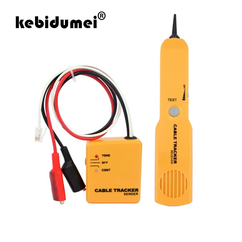 Kebidumei Handheld Telefoon Kabel Tracker Telefoon Draad Detector RJ11 Lijn Tester Draagbare Tool Kit Tracer Ontvanger