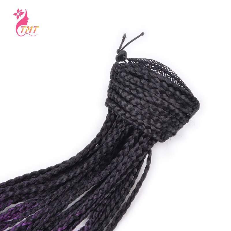 Synthetic Ponytail Hair Extension With Box Braids High Temperature Curly Pony Tail Hair Pieces Drawstring Box Braid Ponytail