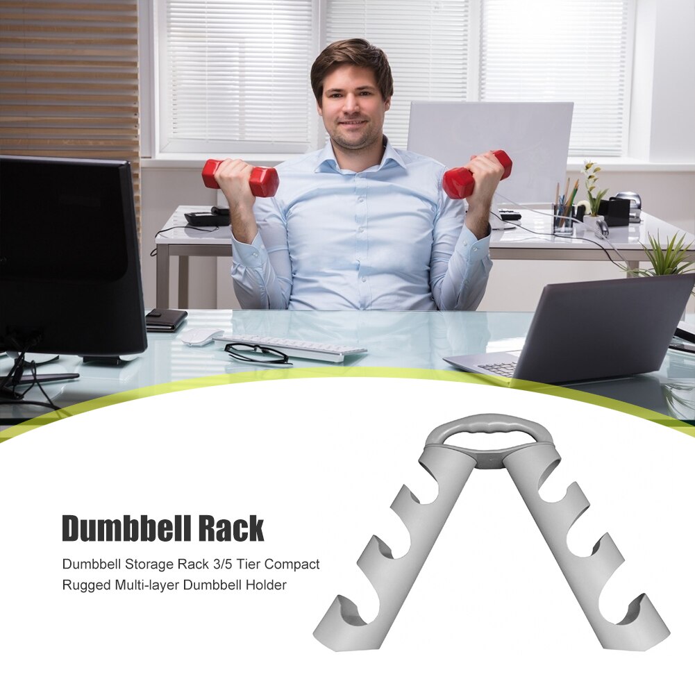 Dumbbell Rack Anti-wear 3/5 Tier Compact Rugged Mu... – Vicedeal