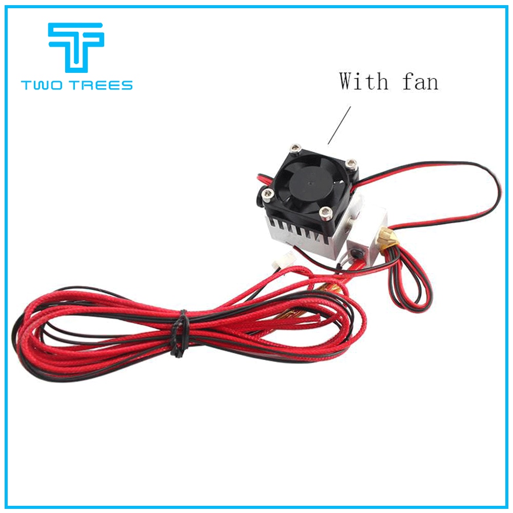 3D Printer Parts MK8 Extruder J-head 12V Extruder Aluminium Extruder 1.75mm Filament 0.4mm nozzle for TEVO Tarantula Tornado
