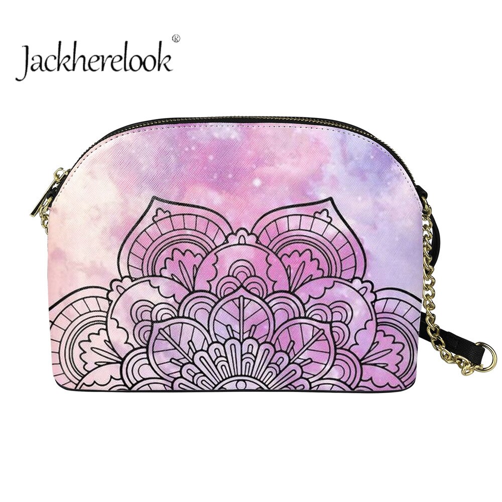 Jackherelook dames boho bloemenpatroon dames rits ketting schoudertas outdoor grote capaciteit bolsas: Hmf 5064 d 49