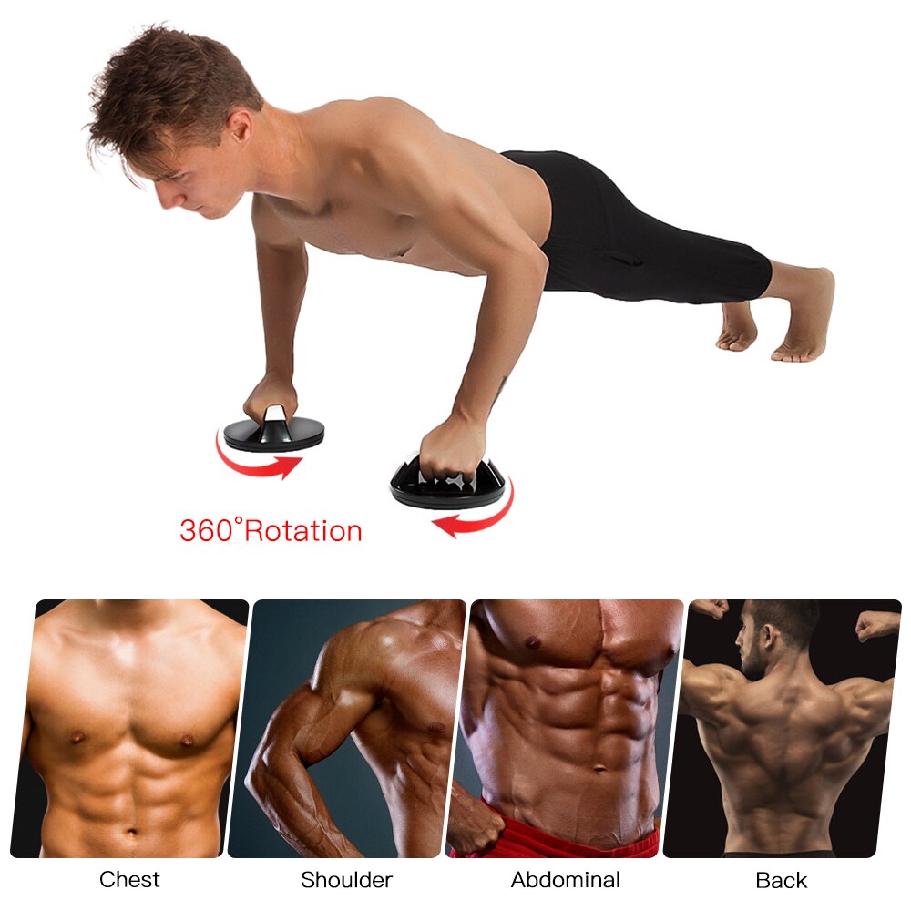 Outdoor Fitness Rotating Push up Bars Sports Rotation Push-ups Handles RotateStands Home Gym Body Building Fitness Equipment