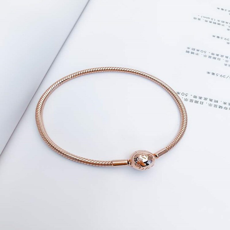 Panjia Rose Gold Ronde Hoofd Soft Snake Bone Base Chain