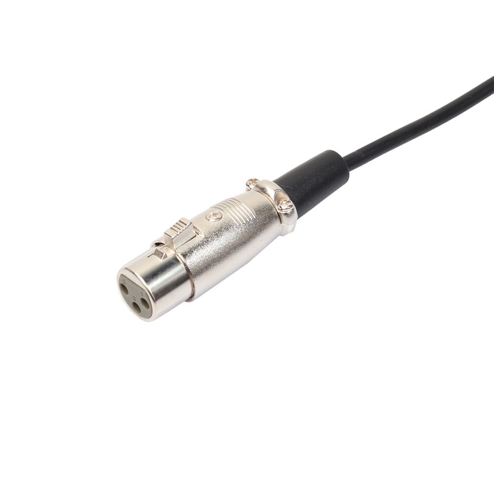 Xlr 3 Pin Female To Right Angle 1/8 Xlr3F To Right-Angle 3.5 Mm Trs For Dv Camera/ Microphone Mic