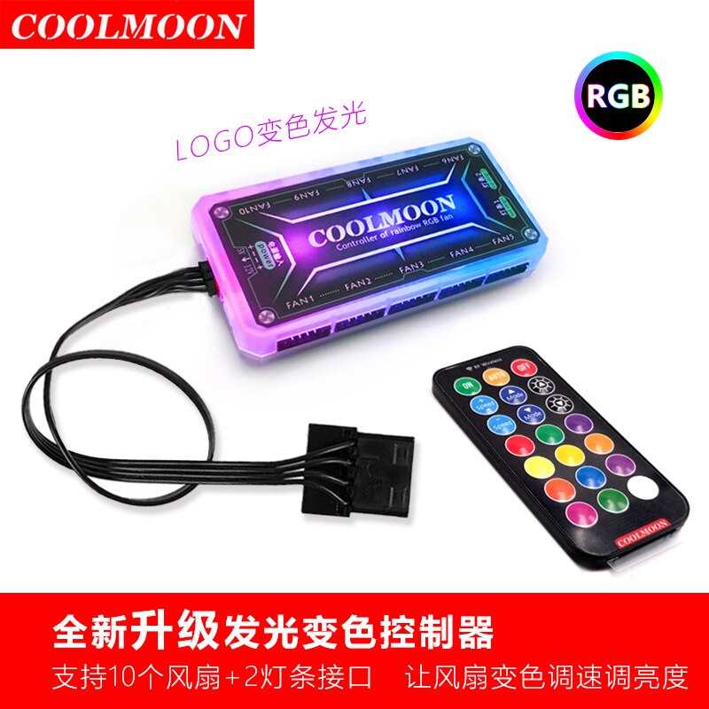Grafische kaarthouder rgb 25cm grafische partnerhouder coole kleurveranderende voeding magazijn lichtbord ledstrip magnetische s: Standaard controller