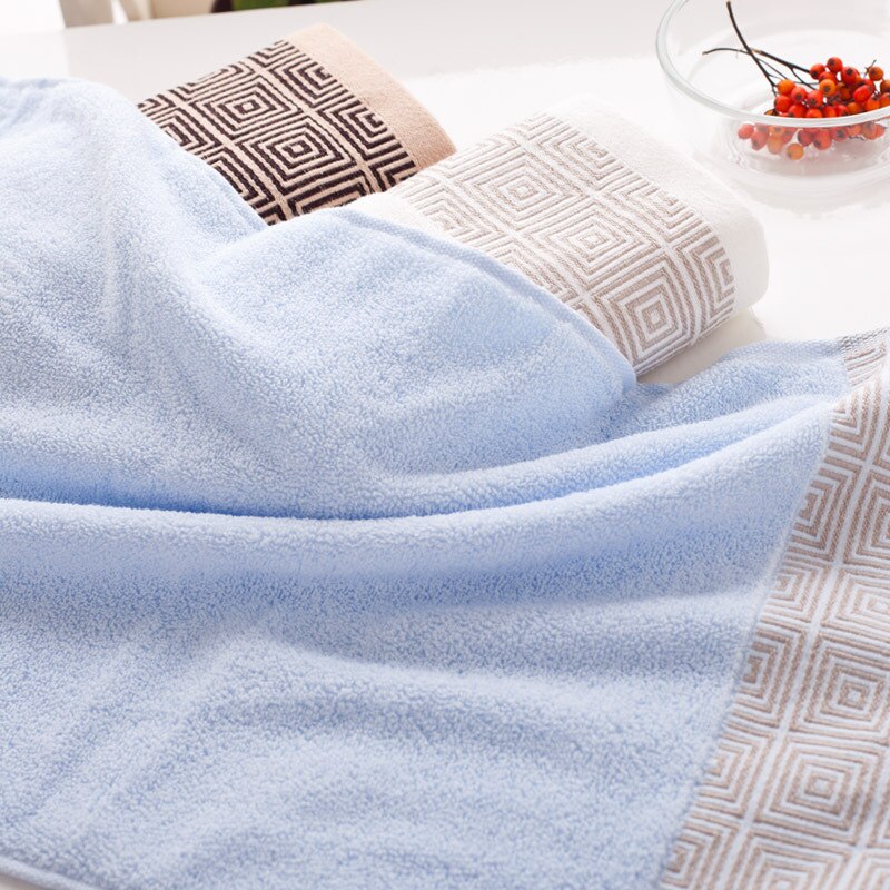 Toalla de algodón suave de tejido Jacquard de 33x74cm para la limpieza del hogar, Toalla de baño de playa para el cabello, productos multifunción para adultos