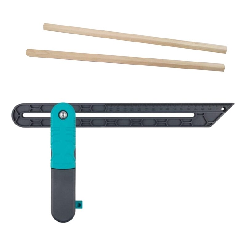 Lock Angle Measure Tool Wooden Marking Gauge Protractor Adjustable Angle Measuring Ruler for Carpenter: Default Title