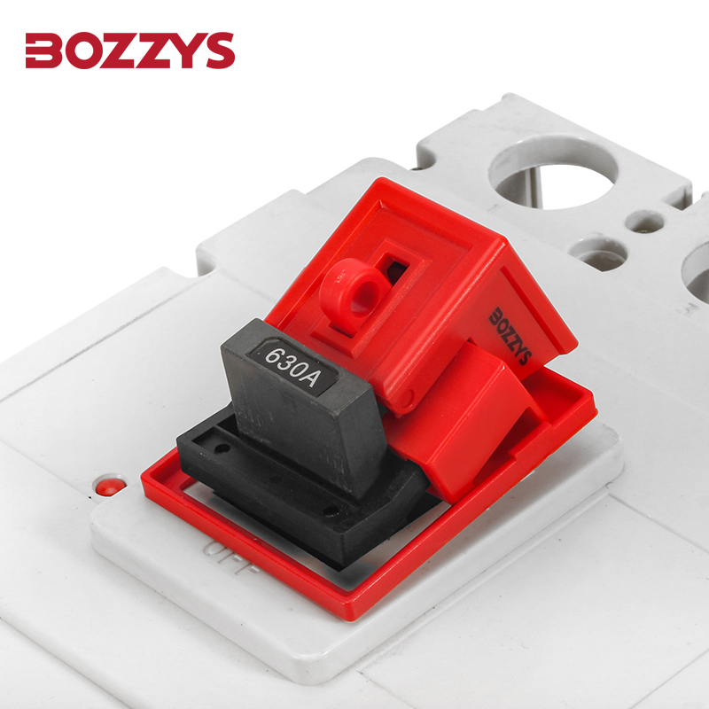 Single-pole and Internal-trip Multi-pole 480 600 Volt Clamp-On Circuit Breaker Lockout Device