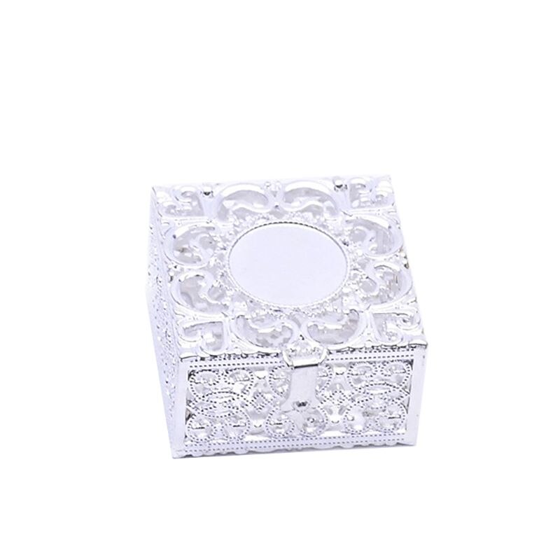 Rosenkrans perle kasse halskæde metal kristne katolske religiøse smykker sag opbevaring