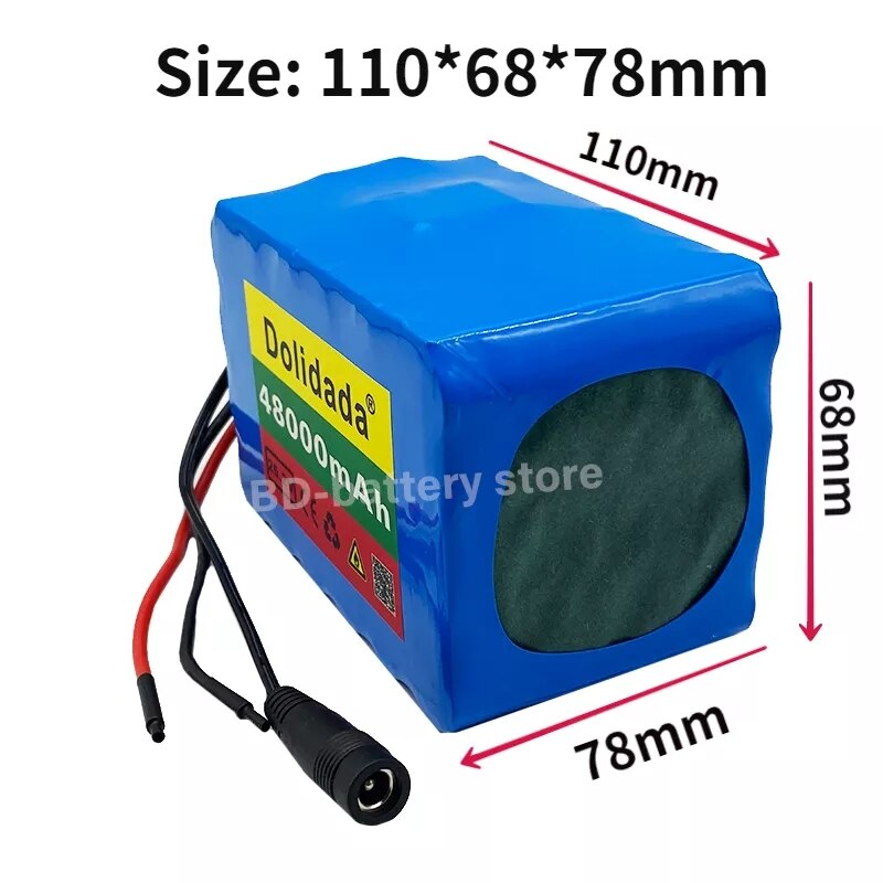 6s4p 24V 48Ah 18650 Battery Lithium Battery 25.2v 48000mAh Electric Bicycle Moped /Electric/Li ion Battery Pack