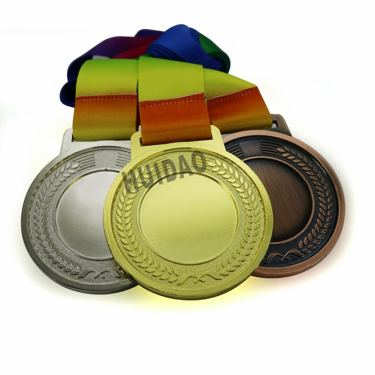 1 Set Taekwondo Medals with Ribbon 1Set Contain 1pcs Gold Medal and 1pcs Silver Medal ,1pcs Copper Medal Size 70MM