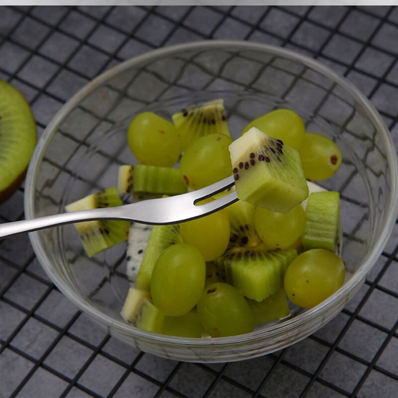 Fork Tea Cake Snack Fork Dinnerware Stainless Steel Fork Dessert Fruit Fork Silverware Lovely Mini Fork Used For Cake In Party