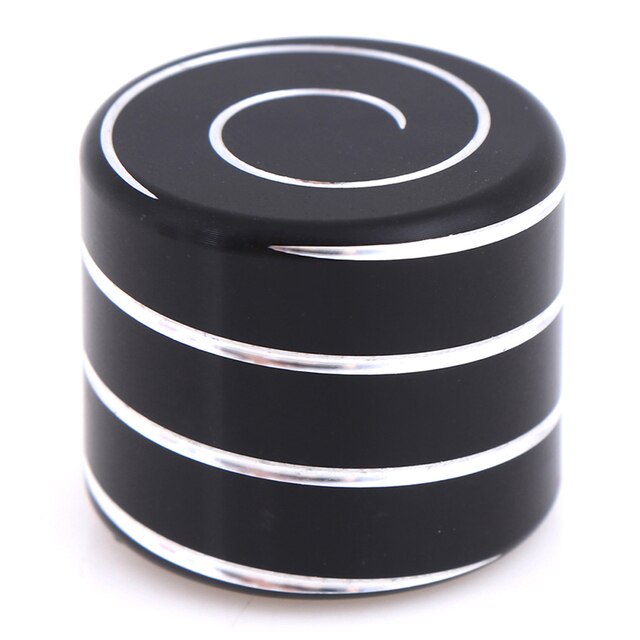 Vortecon – jouets de bureau cinétiques en alliage d&#39;aluminium, décompression, hypnosie, gyroscope rotatif, jouet pour enfants, ,: Black