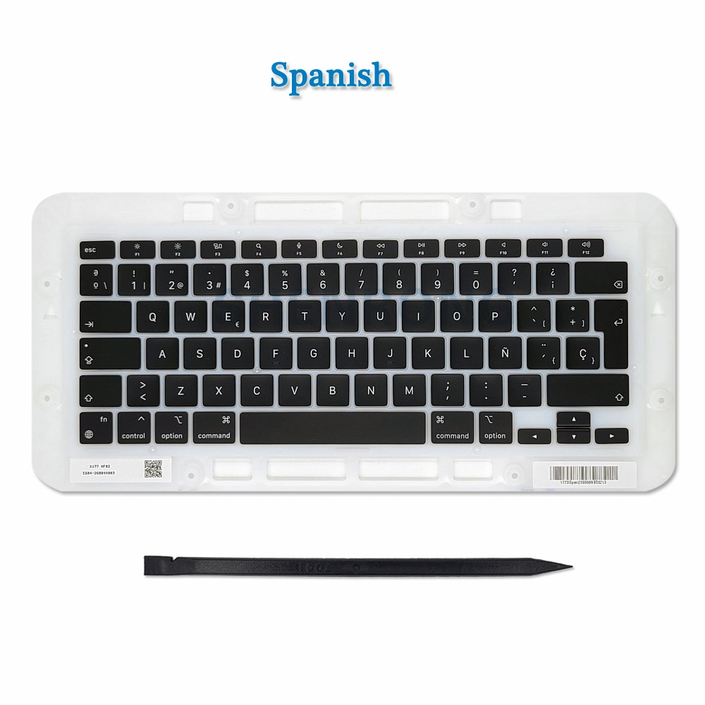 Laptop A2337 Keycaps Keys Cap US*French*Russian*Spanish For Macbook Air Retina 13" M1 A2337 Key Cap Keyboard EMC 3598