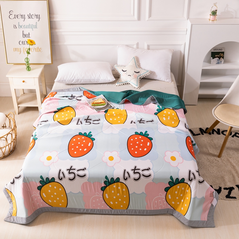 Kuup Cartoon Zomer Cool Latex Quilt Luxe Moderne Airconditioning Latex Vulling Deken Kids Adult Comfortabel Dekbed: 9