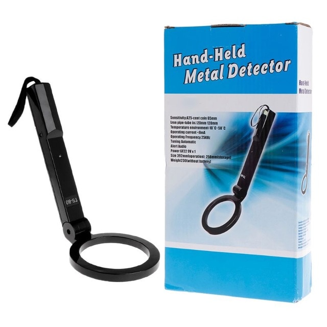 Portable Metal Detector Mini Handheld Metal Detector Folding Body Detector