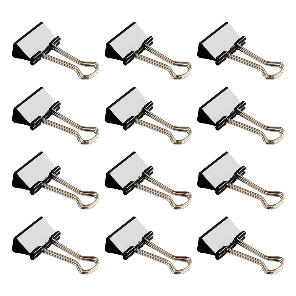 12Pcs Practical Drawing Board Binder Clips Multi-purpose File Document Clamps