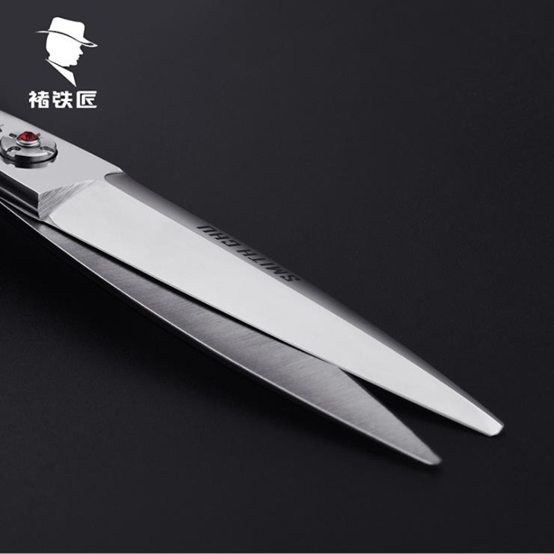 Smith Chu 6 Inch Professionele Kappers Schuiven Schaar Enkele Blade Japanse Wilg Blad Schaar Vet Schaar Kromgetrokken