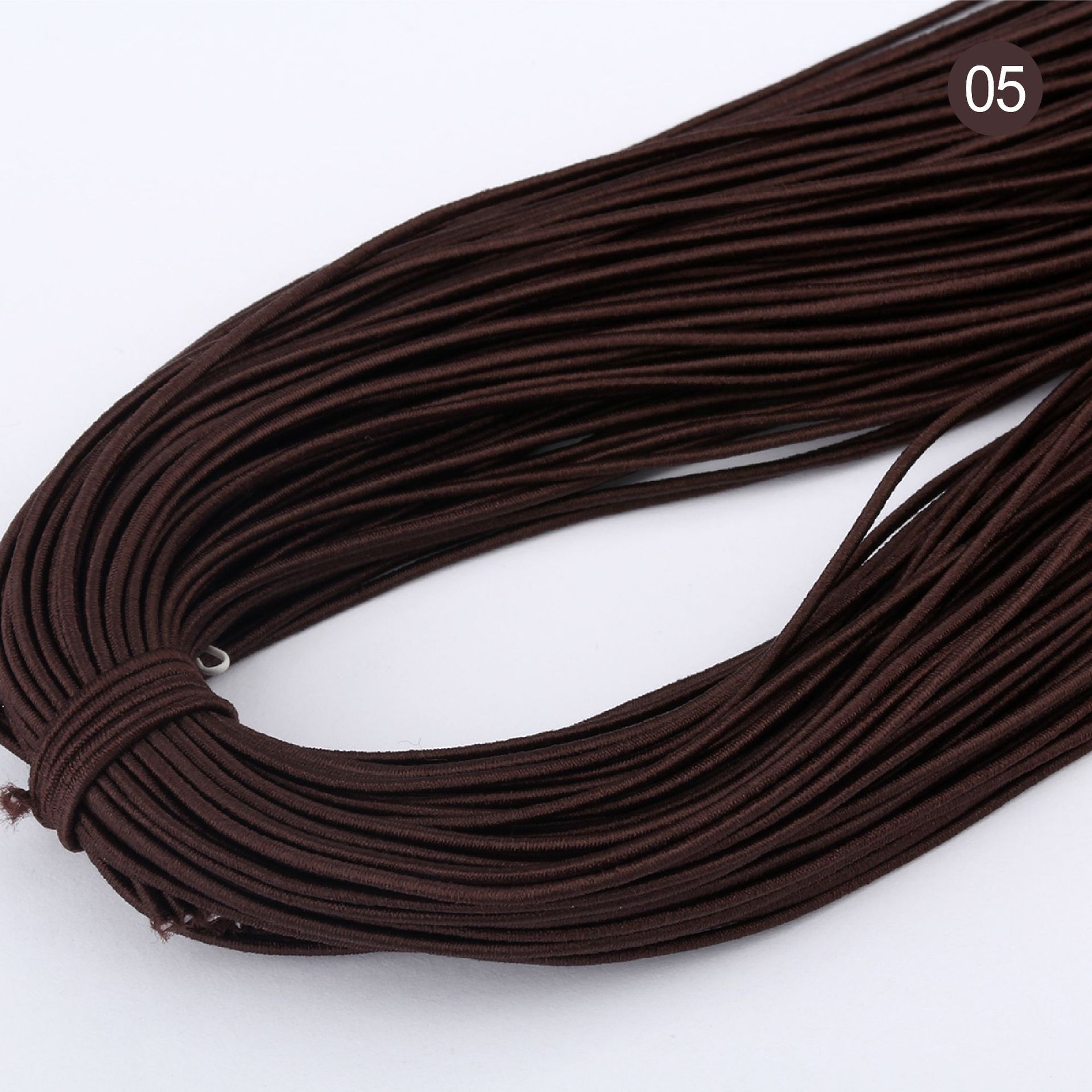 80 mx 1mm miljøvennlig ledning sy elastiske bånd tau armbånd perler strenger gummibånd for hår sløyfe plagg gjør-det-selv håndverk  ky585: 05