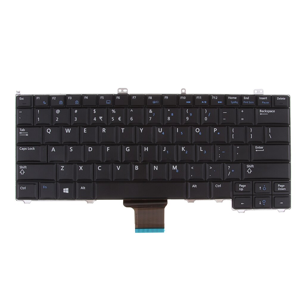 US English Layout Laptop Keyobard Replacement for Dell Latitude 12 7000 E7240 E7440 E7420 Keyboard with NumpadEnter