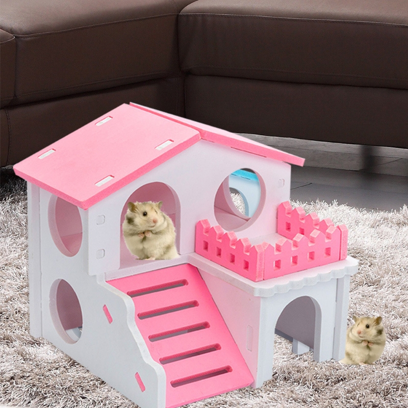 Photo inspiration: Visual Reference: Hamster Wooden House Nesting Habitat Small Animals