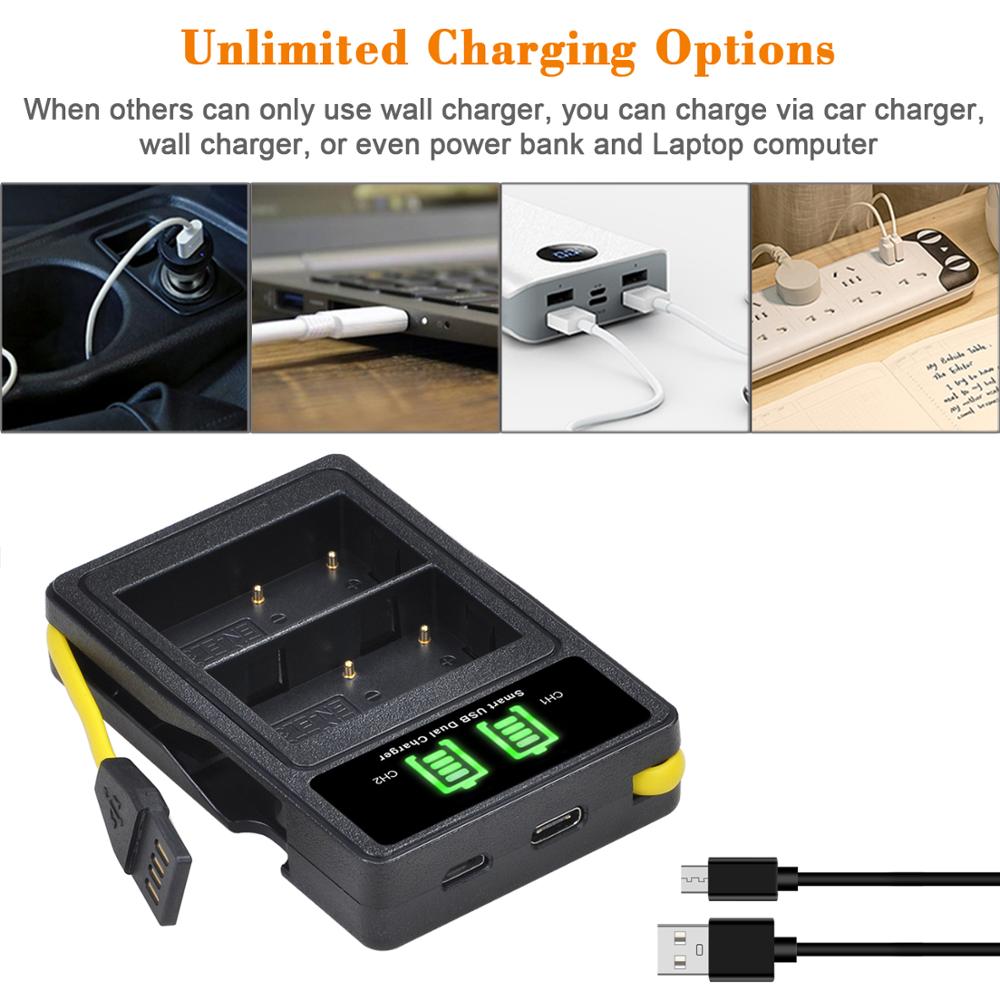 1Pcs 2400mAh EN-EL3e EN EL3e ENEL3e Batteries for Nikon D30 D50 D70 D70S D90 D80 D100 D200 D300 D300S D700 Digital Camera: 1 Dual Charger