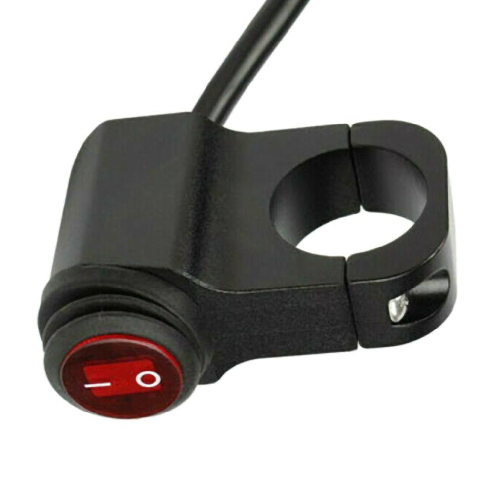 Universele Motorfiets Stuur Koplamp Schakelaar Op Off Knop Voor Motorbike DC12V/10A Zwart Op Off Schakelaar Voor Fog Spot lichten