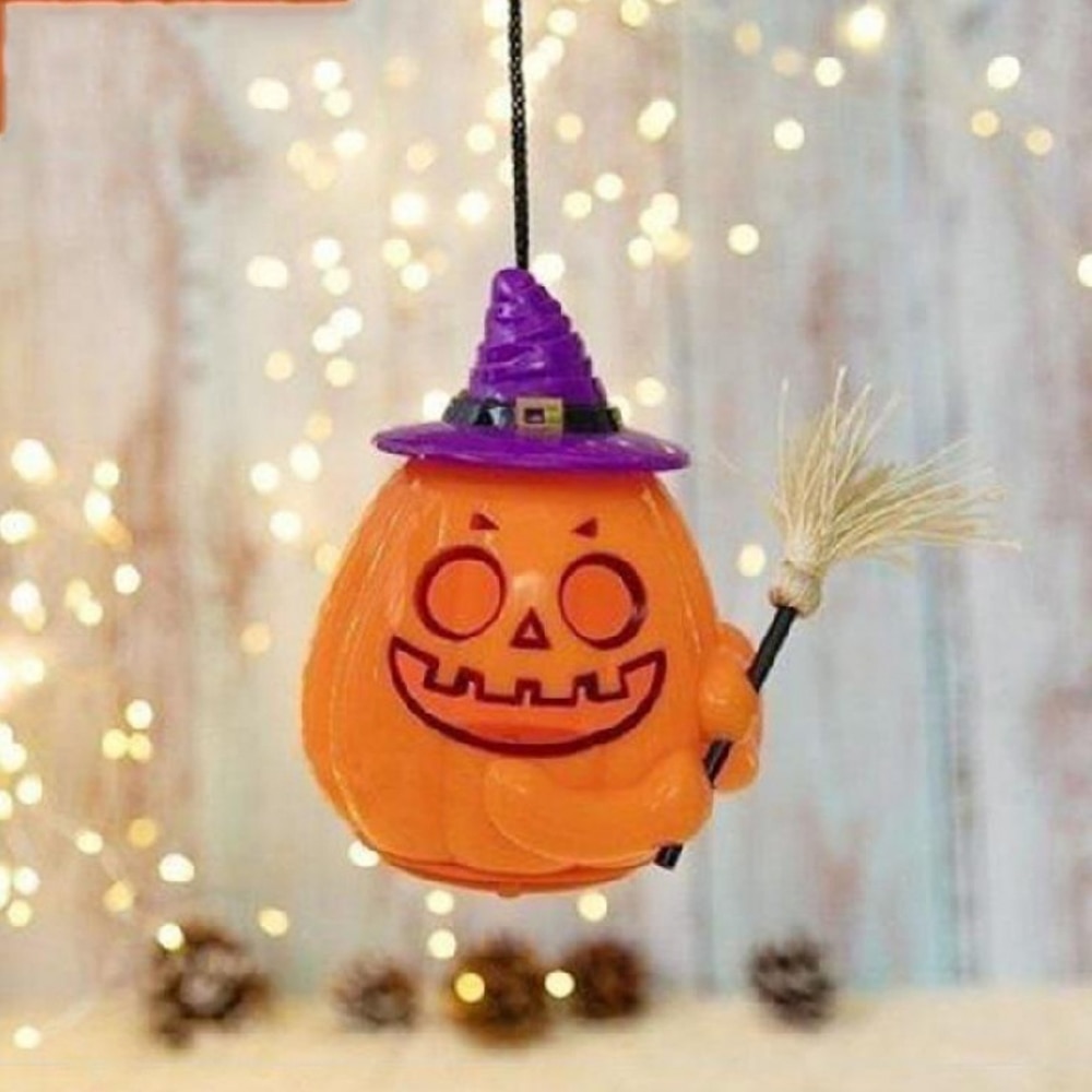 3Pcs Halloween Jack-O-Lantern Voice-Activated Jack-O'-Lantern Handheld Halloween Decoraties