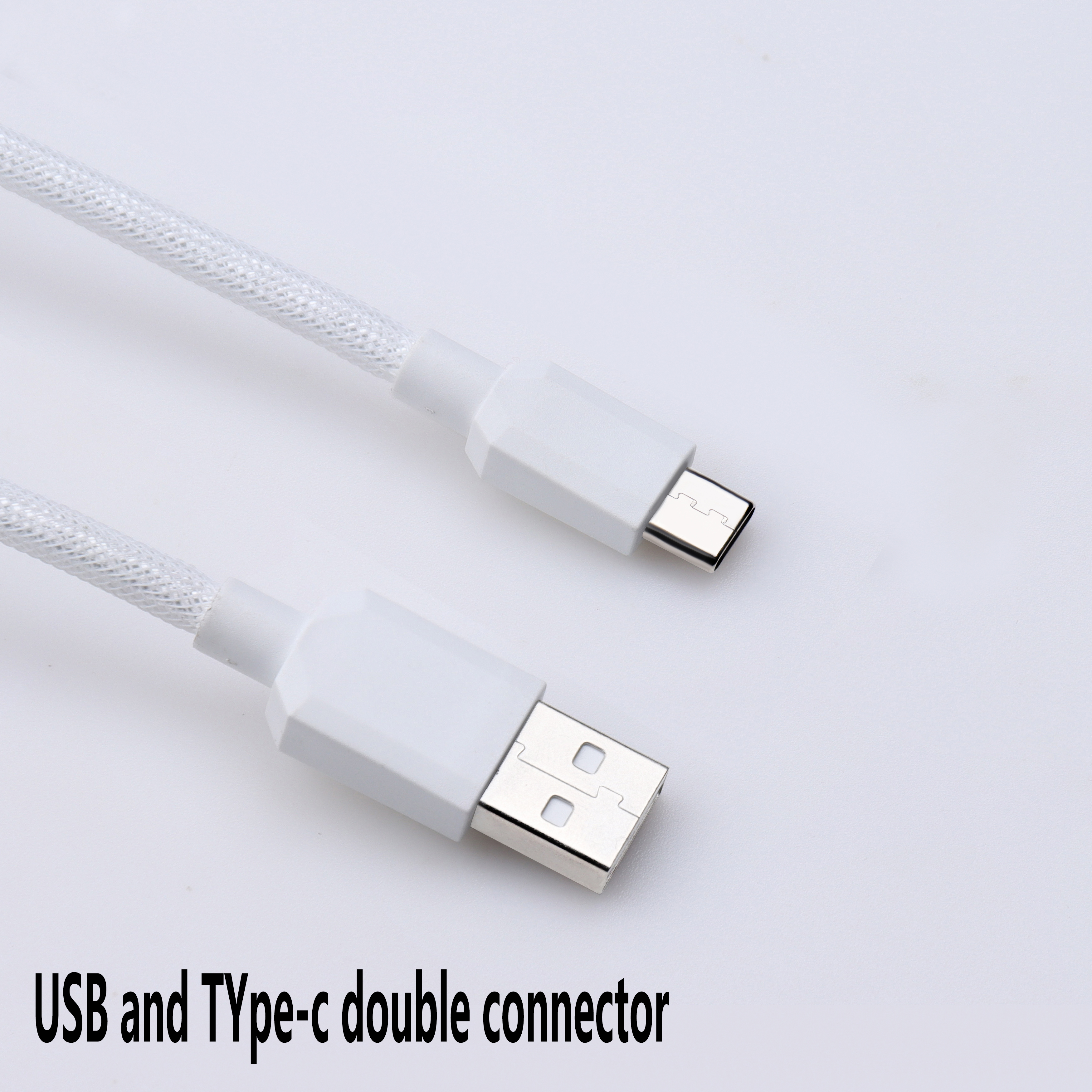 Lano mekanisk tastatur datakabel type-c til usb spiralfjær aviator-ledning 2.5-3m