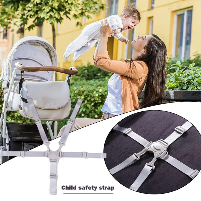 Universal baby spisestue foderstol sikkerhedssele bærbart sæde frokoststol sikkerhedssele vandtæt 5- punktssele 60 x 60cm