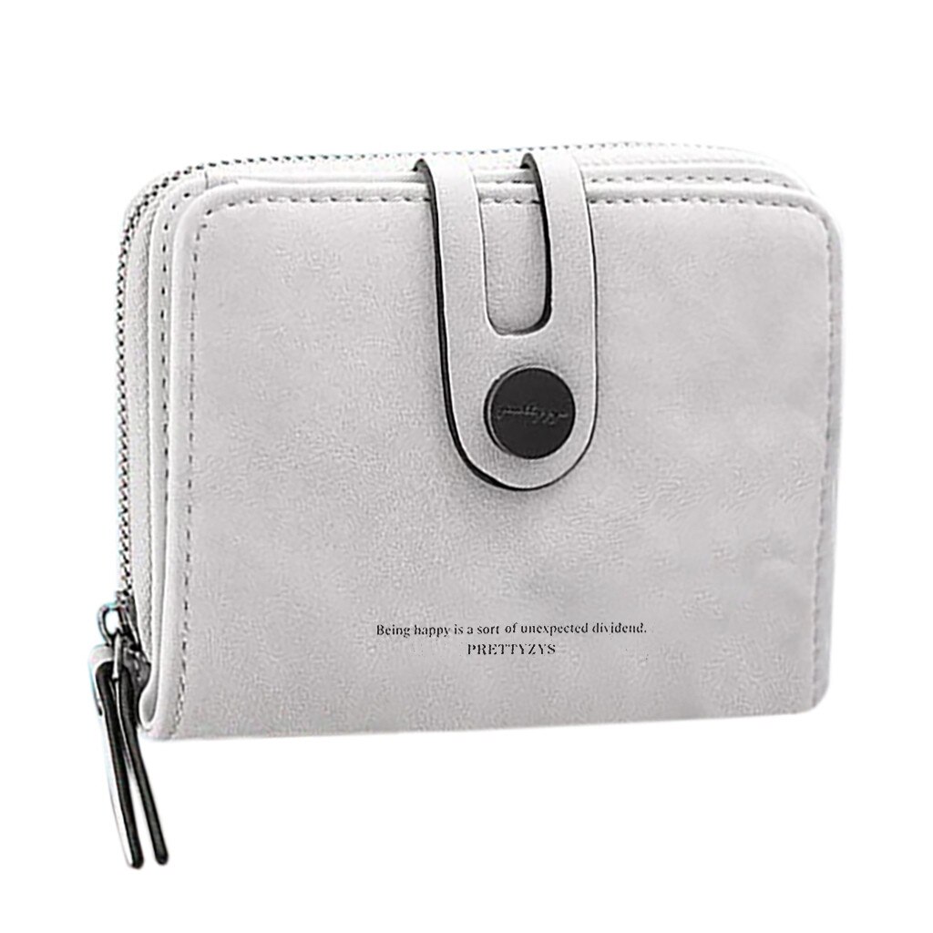 Kobiety portfele małe świeże retro dwa krotnie wielu karty studenta monety portafoglio donna portfel damski porte monnaie femme 2019: szary