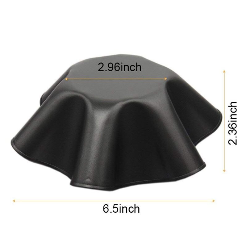 Large Non-Stick Fluted Tortilla Shell Pans Taco Salad Bowl Makers, Non-Stick Carbon Steel, Set Of 4 Tostada Bakers