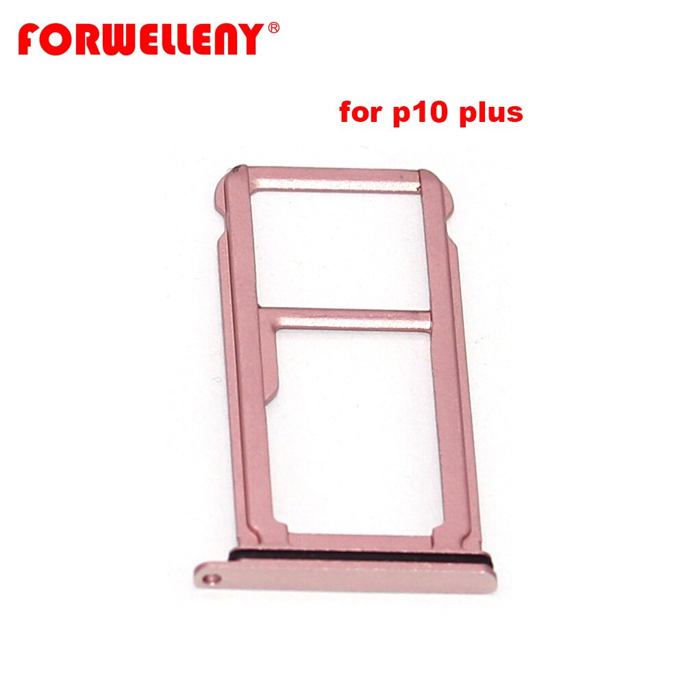 For huawei p10 plus Sim Card Holder Slot Tray Adapters black blue white gold pink green VKY-AL00, VKY-L09, VKY-L19, VKY-L29: pink