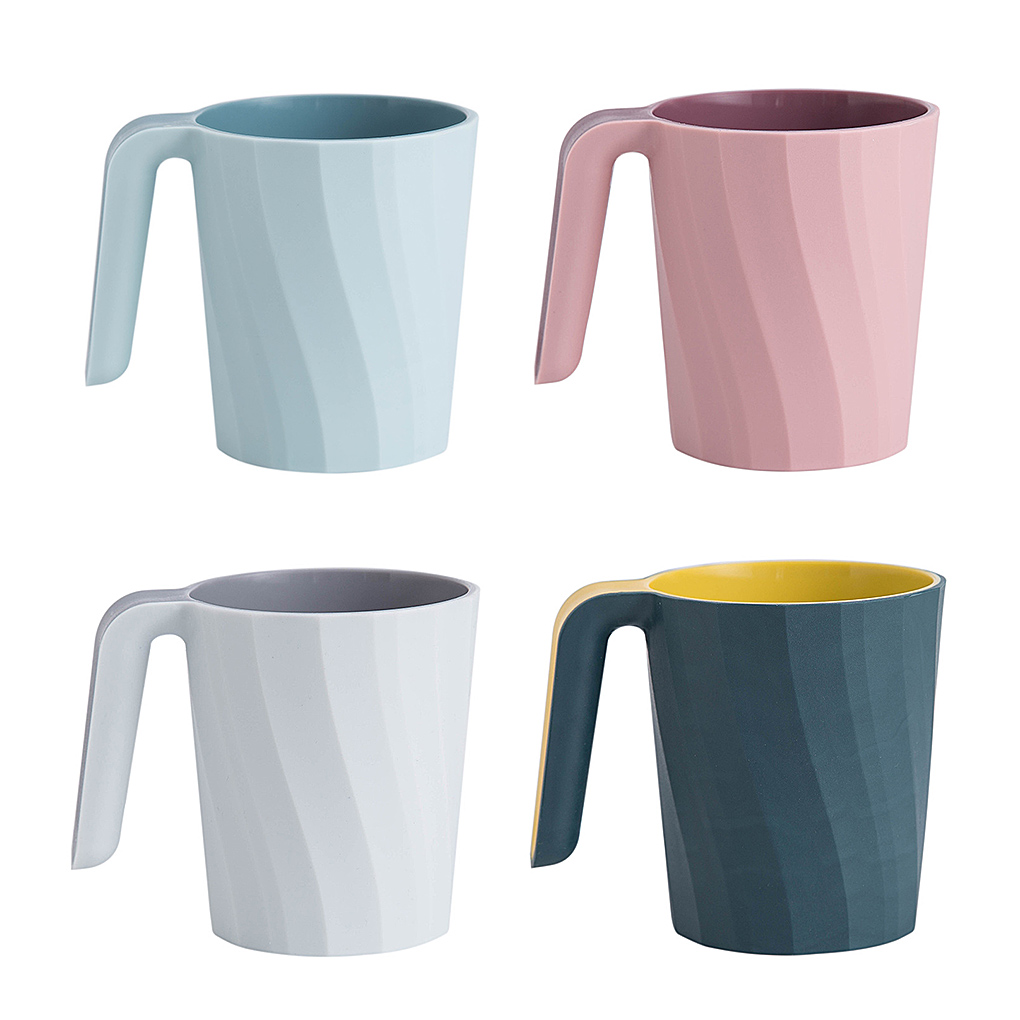 Toothbrush Tooth Cup Plastic Bathroom Tumbler Travel Toiletries Wash Cup Anti-Slip Bathroom Accessories 301 To 400ml For Family