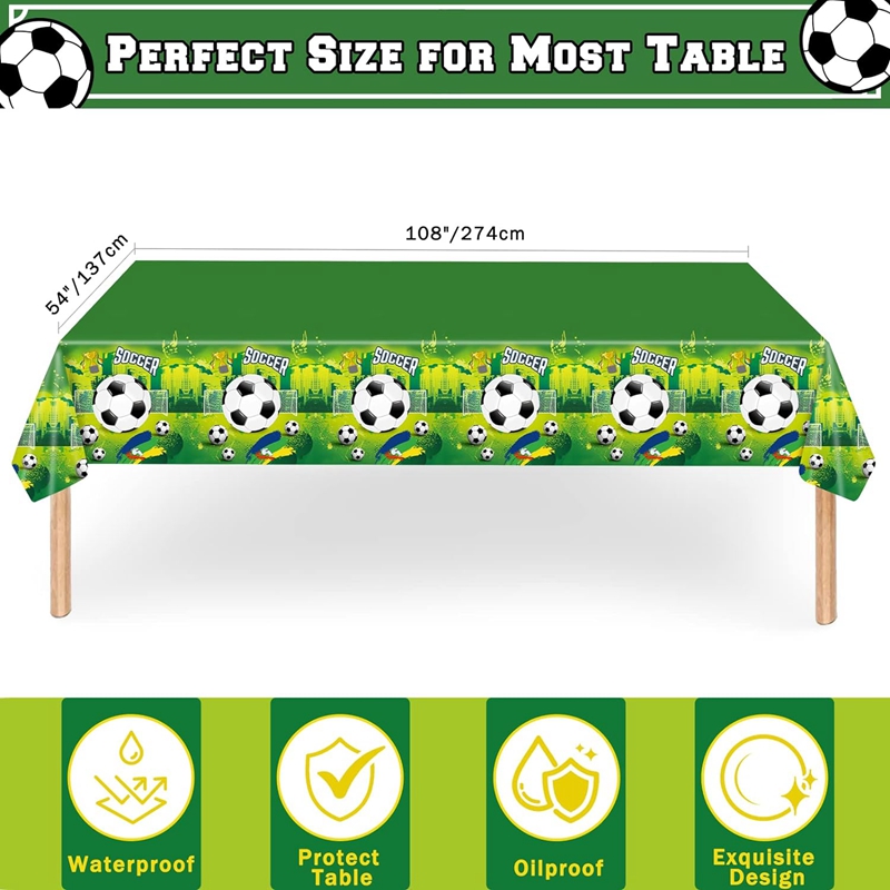 Soccer Party Disposable Tableware Paper Plates Cups Napkins Tablecloth Kids Boys Football Birthday Party Decoration Supplies
