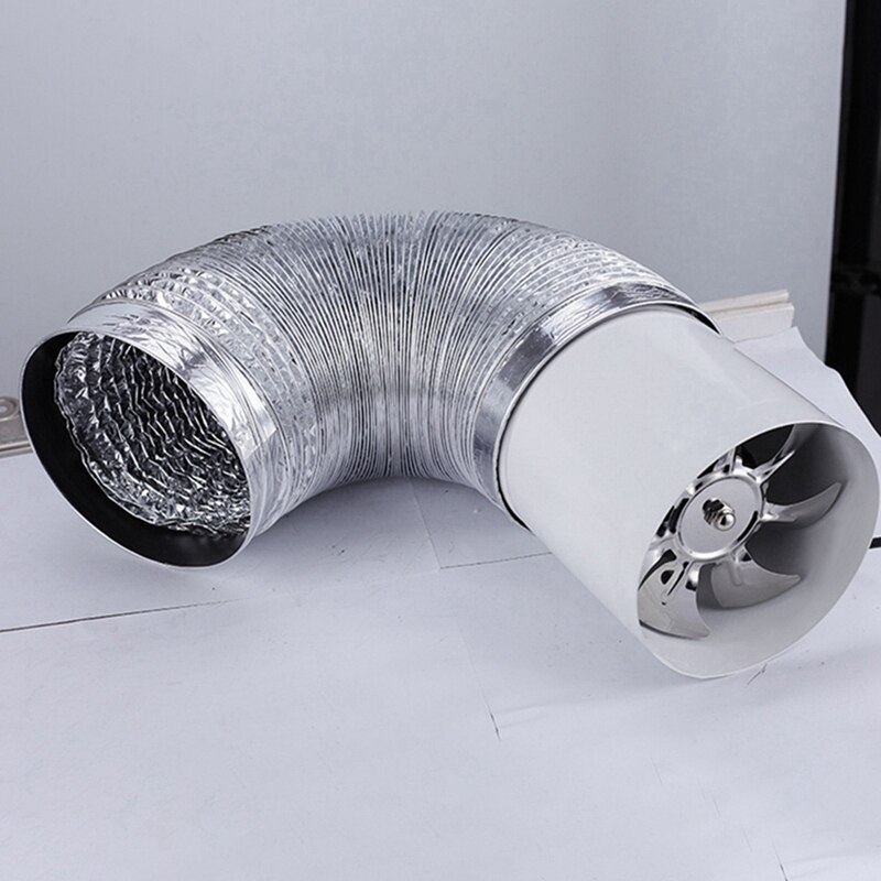 4 Inch Inline Duct Ventilator Lucht Ventilator Metalen Pijp Ventilatie Ventilator Mini Extractor Muur Ventilator Met Aluminium Ducting