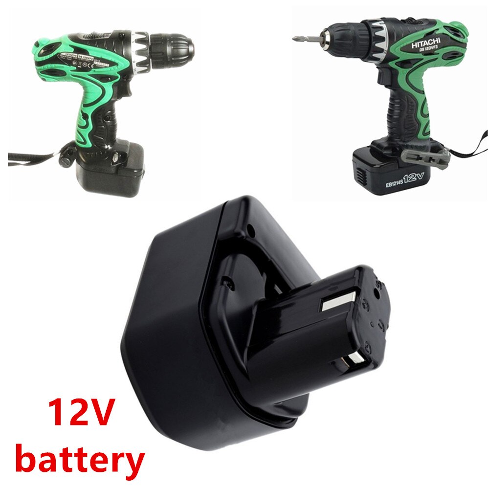 Batería recargable para Hitachi EB1214S DS12DVF3, 12V, 6,8 Ah, Ni-MH, batería de taladro inalámbrica, EB1212S, EB1220BL, EB1, 2 uds.
