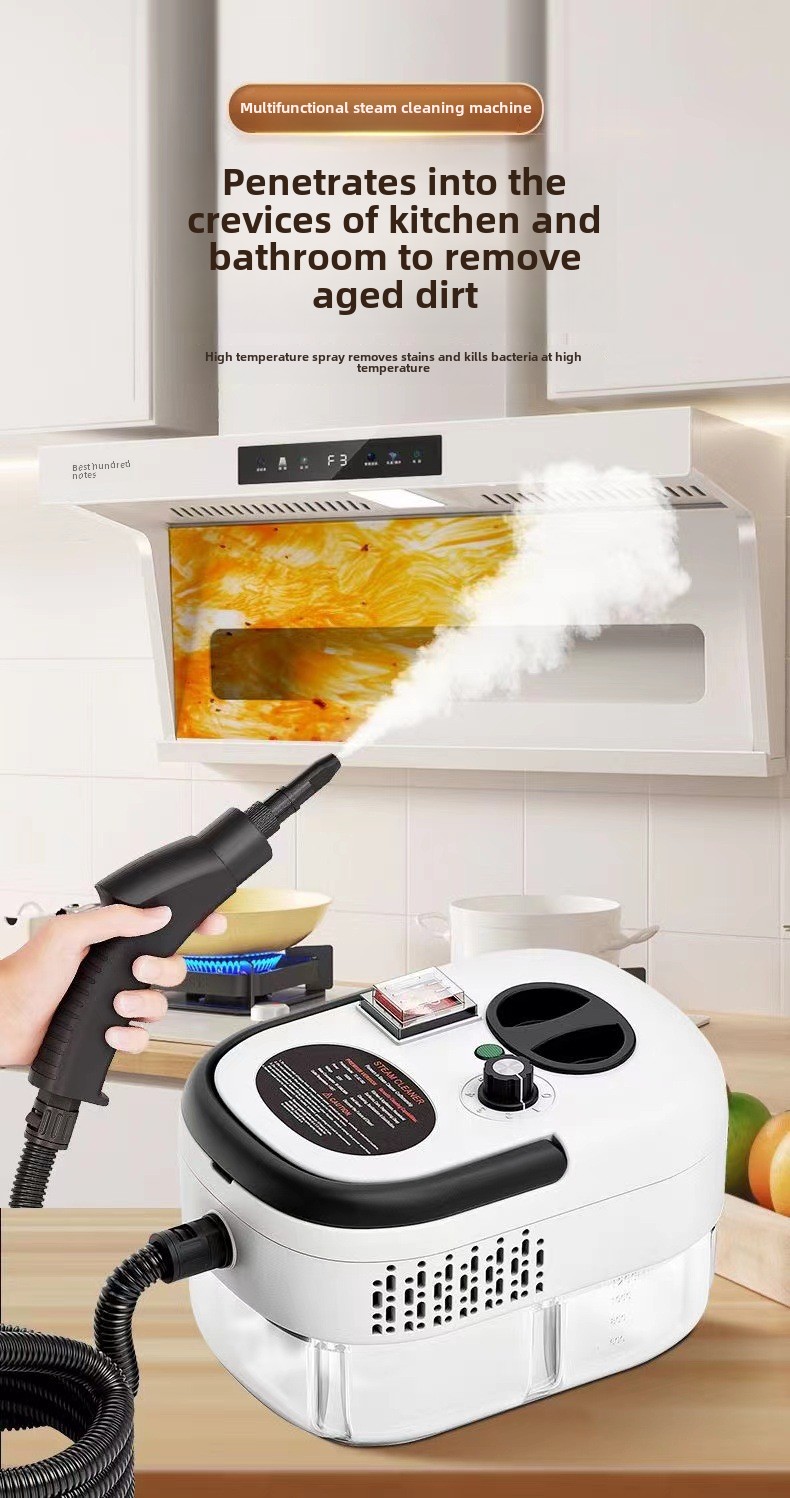 3Bar hogedrukstoomreiniger op hoge temperatuur voor AC, keuken, oven, wasmachine, magnetron, koelkast – snelle verwarming, diepe reiniging