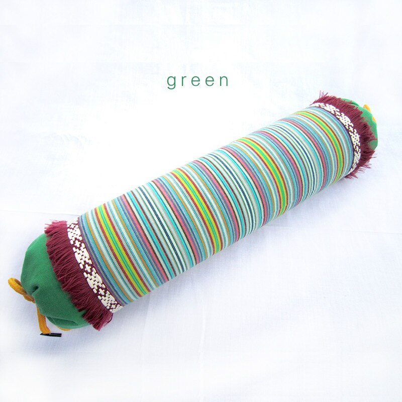 Nueva almohada Cervical, almohada para cuidado a rayas de algodón grueso de alforfón, fisioterapia, almohadas de tracción en el cuello para dormir, chaqueta lavable