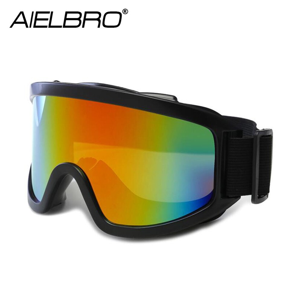 AIELBRO Winter Outdoor Windproof Ski Goggles Sports Snowmobile Glasses Ski UV Protection Sport Glasses Ski Mask