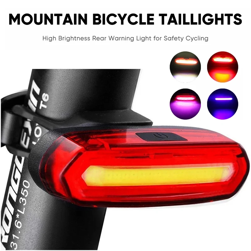 Bicycle Lighting Bike Lights Rechargeable Lamp USB Bike Rear Tail Lights Led Waterproof Lantern Cycling Flashlight for Bicycle