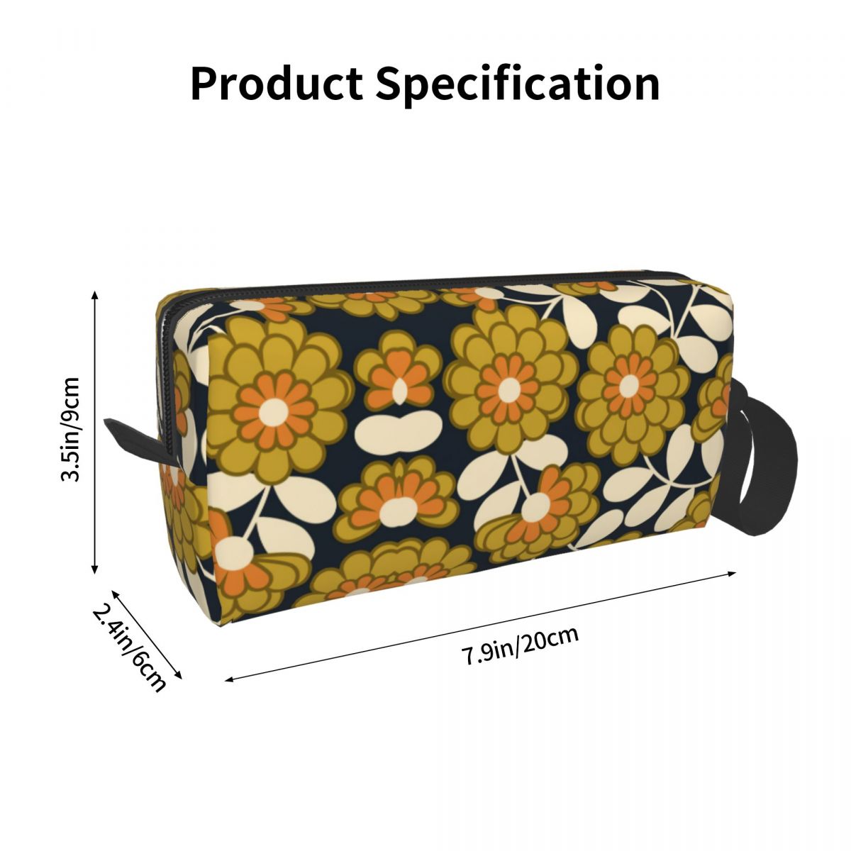 Custom Cute Home Orla Kiely Travel Toiletry Bag for Women Cosmetic Makeup Bag Beauty Storage Bags Dopp Kit Case Box